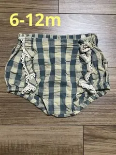 Little Cotton Clothes チェック柄ブルマ 6-12ヶ月