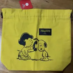 スヌーピー 巾着コットントートバッグ