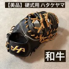 【日本製】硬式 ハタケヤマ ファーストミット 和牛 K-F03ab 一塁手用のサムネイル