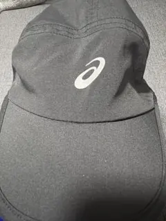 ASICS ブラック ランニングキャップ