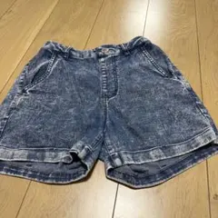 デニム風 ショートパンツ 140 しまむら キッズ 女の子 半ズボン