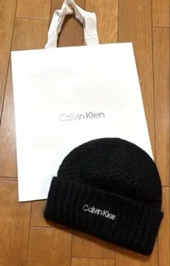 カルバンクライン　calvin klein ニット帽　黒