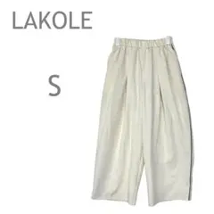 LAKOLE/ラコレ　イージーパンツ　ボトムス　サイドライン　ウエストゴム　S