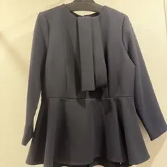 ⭐︎美品⭐︎ ROPE ウエストベルト付きペプラムブラウス 七分丈 オフ 