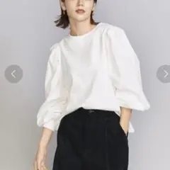 【美品】ビューティ＆ユース　 タックスリーブカットソー　アダムエロペ、シップス
