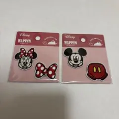 未開封 ディズニー シールワッペン ミッキー ミニー