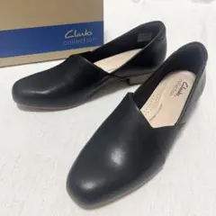 【未使用】Clarks クラークス　Juliet Palm 本革　レザー　黒のサムネイル