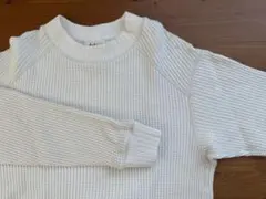 Jackman メンズ 長袖ワッフルカットソー M ホワイト