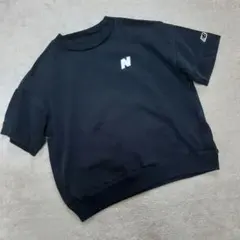 new balance ニューバランス 半袖 厚手 Tシャツ 黒 ブラック130のサムネイル