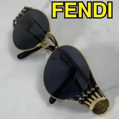 FENDI フェンディ サンバイザー シルバー メタリック ニッキー