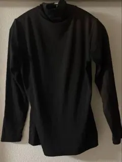 ヒートテックインナー 薄手 タートルネック 黒 ブラック