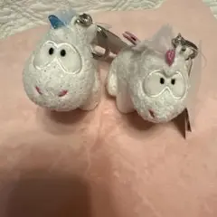 NICI ニキ　ユニコーン　ぬいぐるみキーホルダー 2点セット