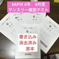 2026年最新】サピックス6年 テストの人気アイテム - メルカリ