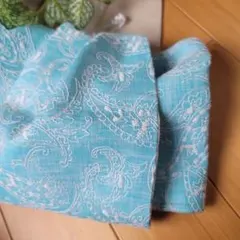 新品　刺繍レース麻の半幅帯　浴衣帯　麻　半幅帯　丈長　尺長