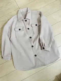 しまむら　ベージュ 起毛ジャケット