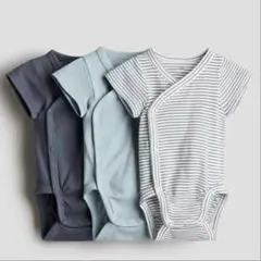 H&M ロンパース　肌着　半袖　３枚セット