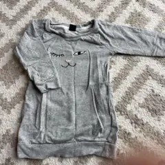 babyGap 猫の顔刺繍付きチュニック 3歳用 グレー