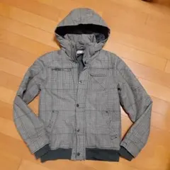 H&M チェック柄 ジャケット 中綿150