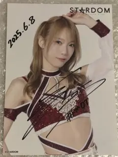 直筆サイン入りポートレート 鹿島沙希