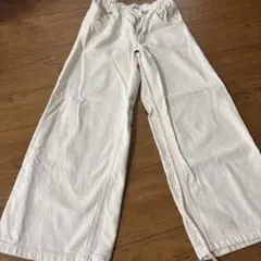ZARA ホワイト ワイドパンツ 134cmのサムネイル