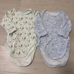 UNIQLO スヌーピー柄ロンパース2枚セット　70サイズ