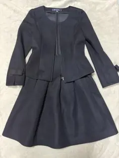 M'S GRACYエムズグレイシー リボン付き　セットアップ　紺