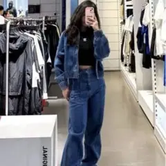 Adidas デニム ストレートレッグパンツ IW5758 28のサムネイル