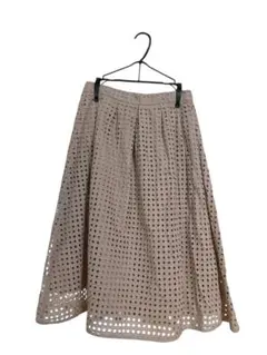 SENSE OF PLACE 膝丈スカート　フレア　F ベージュ