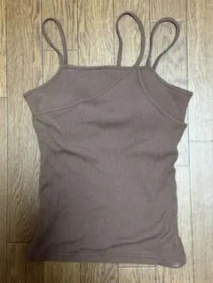 apres jour mignon アシンメトリーカップ付リブキャミソール　LL