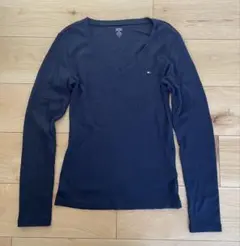 トミー　レディース　ロンT ネイビー
