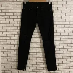 mnml ミニマル ブラックデニムパンツ 29 W78cm スキニー