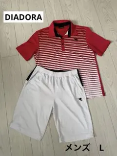 公式戦OK❗️ DIADORA ディアドラ　テニスウェア　上下セット　メンズL