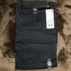 UNIQLO スーピマコットンクルーネックT ブラック XL