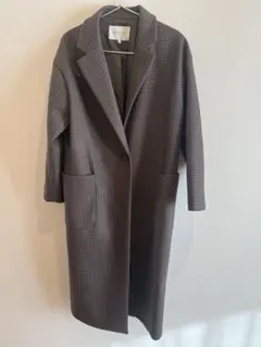 A DAY IN THE LIFE チェック柄ロングコート S