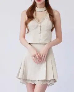 エンジェルアール AR26302 2ピースドレス アイボリー