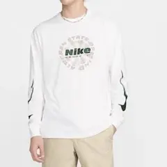XL 新品 ナイキ 長袖 ロンT ロングスリーブ Tシャツ 白 メンズ ロゴ