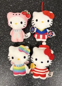 【マクドナルド】ハッピーセット ハローキティ ぬいぐるみ 4体セット 50周年