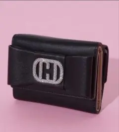 【美品】JILL by JILL STUART 三つ折り財布 ブラック 黒のサムネイル