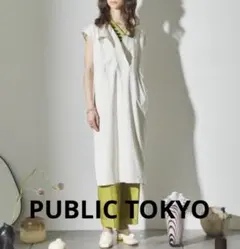 PUBLIC TOKYO フロントアシンメワンピース F リネン混のサムネイル