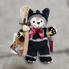 ダッフィー黒猫ぬいぐるみバッジ　ハロウィン（復刻版）♡タグ付き♡Disney