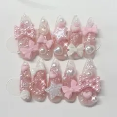 姫ギャル 地雷系 量産型 ゴテゴテ ネイルチップ 推し活 現品