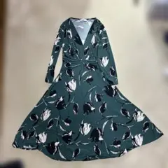 EGERIE フラワープリント ロングワンピース　フランス　サイズ不明