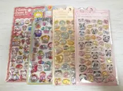 キャンディジェムシール２×２枚 & 3Dレリーフクリスタルシール×２枚