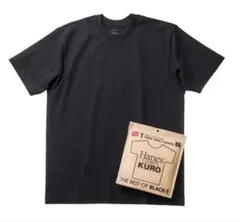 正規品 Hanes ヘインズ KUROクロ クルーネックTシャツ L 使用感ありのサムネイル