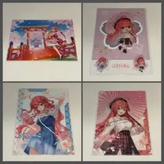 さくらみこ　クリアファイル　4種セット　京都IP書店　POP UP SHOP