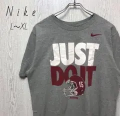 NIKE ナイキ Tシャツ　プリントロゴ　半袖　アメフト　古着　L
