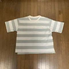 CLOSSHIボーダー柄 ポケット付き 半袖Tシャツのサムネイル