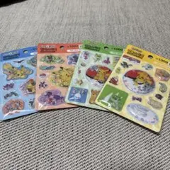 韓国限定 ポケモン ウォーターシール カプセルシール4パックセット