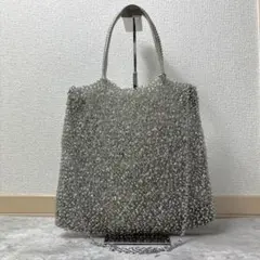 人気色 ANTEPRIMA ラージ シルバー チェーン 2way ショルダー アンテプリマ ラージ 人気色 シルバー チェーン 2way ショルダー