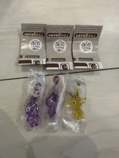 ピクミンめじるしアクセサリー 3点セット　紫　黄